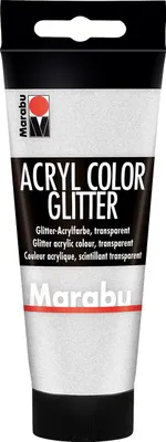 Produktbild von Marabu Acrylfarbe Acryl Color 100 ml glitter-silber 582