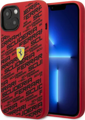 Produktbild von Ferrari iPhone 14 Pro Hardcase Scuderia All-Over - Red
