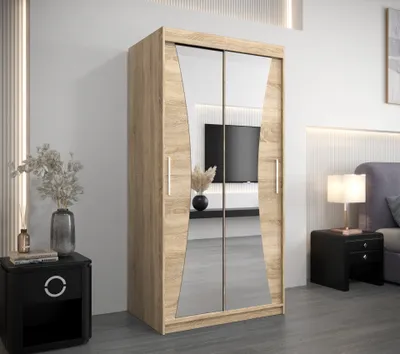 Obrázek produktu pro MINIO Šatní skříň 100 cm MONACO dub sonoma