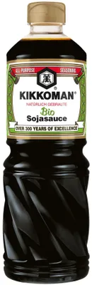 Zdjęcie produktu dla Kikkoman Ekologiczny sos sojowy naturalnie warzony Plastikowa butelka 1000 ml
