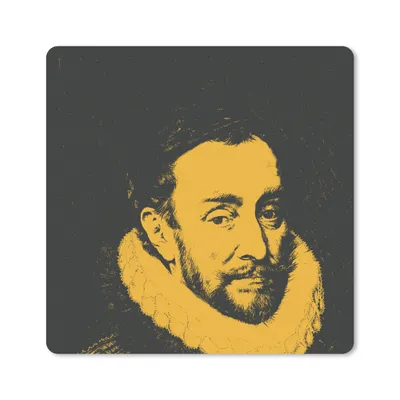 Produktbild von MuchoWow® Mauspad Mousepad Wilhelm von Oranien - Kunst - Gemälde 20x20 cm - Mousepads - Maus Mat - Pad - Mausunterlage - Desk Mat - Bureauartikeln