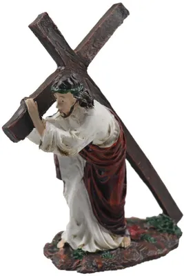 Produktbild von Handbemalte Jesusfigur, Tischdeko, Hars, 1 Stück, Dekoration