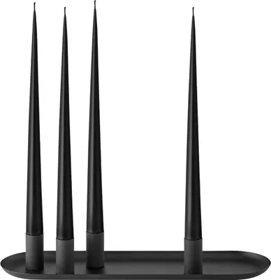 Produktbild von blomus GmbH LOHA Kerzenhalter oval black 37cm