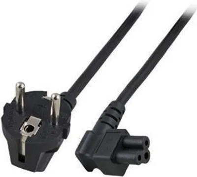 Image de ACT Powercord connecteur de courant CEE7/7 mâle (angle)
