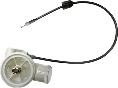 Produktbild von Schock Bowdenzug mit Kugel und 1 1/2 Zoll Exzenter-Unterteil-Abgang 90° / Ersatzteil für Schock Spülen ab Mai 2000
