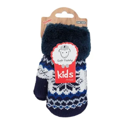 navy Kinder Fäustlinge