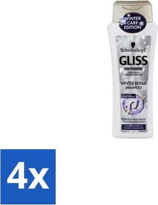 Zdjęcie produktu dla Schwarzkopf - Gliss Kur - Szampon - Keratyna - Odbudowa włosów - 250 ml - Value pack - 4 szt