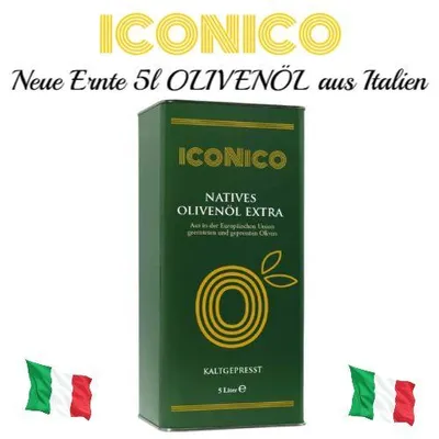 Produktbild von ICONICO DELICATO 5 Liter Natives Olivenöl EXTRA aus Apulien/ITALIEN - Neue Ernte