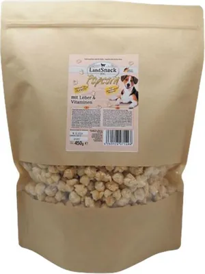 Produktbild von LandSnack für Hunde Popcorn mit Leber und Vitamine 450 g XXL-Pack