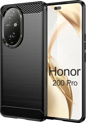 Produktbild von Carbon Hülle für Honor 200 Pro Handyhülle Backcover TPU Silikon Bumper