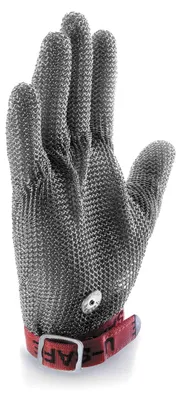 Schnittfester Edelstahl-Handschuh, Größe M, grau