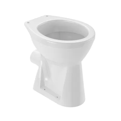 Produktbild von VIGOUR CLIVIA Stand WC Toilette WC-Becken +6 cm Behindertengerecht Abgang waagerecht ohne Decke, weiß