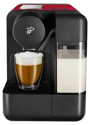 Produktbild von Tchibo Cafissimo "milk" Kaffeemaschine Kapselmaschine inkl. 30 Kapseln für Caffè Crema, Espresso, Kaffee und Milchspezialitäten, Rot