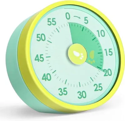 Produktbild von Kinderzeitmesser - Visuelle Timer - Magnetische Timer - LED-Anzeige - Instelbare Helligkeit - Stoppuhr - Zeitmanagementhilfe für Küche - Schule und Büro