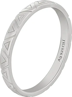 Produktbild von cai Ring 925 Silber rhodiniert Dreiecke Stacking