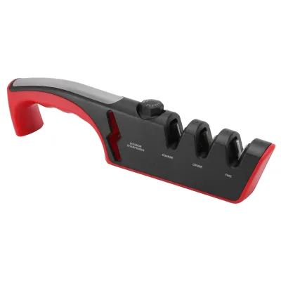 Produktbild von Messerschärfer,Diamant-Messerschärfer,Ergonomisches Messerschärfgerät,Schwarzer Scherenschärfer,Einstellbares Schleifgerät,Manuelle Messerschleifmaschine