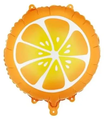 Image de Ballon en forme d'orange, 35 cm - PartyDeco