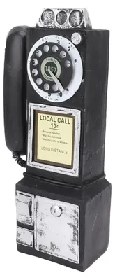 Produktbild von Telefonmodell zur Dekoration – Vintage-Telefon – Klassische Dekoration – Telefon aus Harz – Leicht – Einfach zu installieren