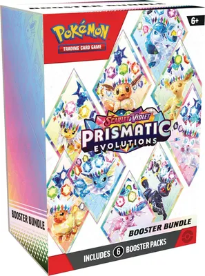 Produktbild von Pokémon TCG Sammelkartenspiel  Prismatic Evolutions Booster Bundle (6 Packs)  – (Englisch)