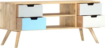 Produktbild von vidaXL TV-Schrank 110×35×48 cm Massivholz Mango