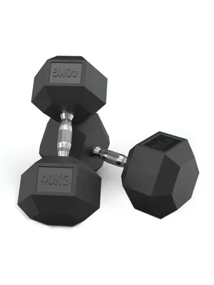 Produktbild von ATLETICA Hexagon Hantel Set | 40 kg - 50 kg | PVC Bezug ∣ 40 kg bis 50 kg Hex Paare ∣ Professioneller Bezug