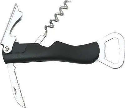 Image de Ouvre-bouteille Strend Pro MO101, avec tire-bouchon et couteau, multifonction, 3 en 1