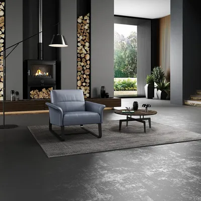Obrázek produktu pro Moderní designové křeslo, textilní potah, obývací pokoj, designový nábytek, křesla