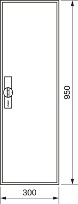 Produktbild von Hager Zählerschrank,universZ 950x300x205,IP44 ZB21S