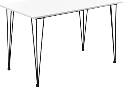 Produktbild von Jídelní stůl "Hairpin" [120x70cm] Kuchyňský stůl Jídelní stůl bílý [en.casa]