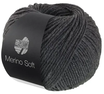 Produktbild von Lana Grossa - Merino Soft 0010 dunkelgrau