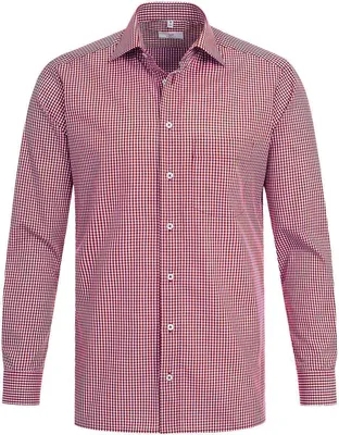 Produktbild von Greiff Corporate Hemd BASIC Herren ® Rot kariert 41/42