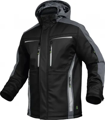Produktbild von Leibwächter Winter-Softshelljacke Flex-Line Gr. 3XL schwarz/grau