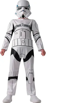 Produktbild von Star Wars Stormtrooper Basic Kostüm für Kinder Kindergröße: 104