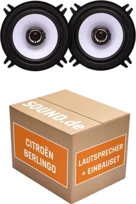 Produktbild von Lautsprecher Boxen Einbaupaket vorne Alpine SXE-1325S passend für Citroën Berlingo I + werkseitige Türlautsprecher | 2x Tief-Mitteltöner mit integriertem Hochtöner 200W MAX