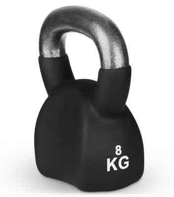 Immagine prodotto di Manubrio kettlebell in neoprene per allenamento della forza, colore nero