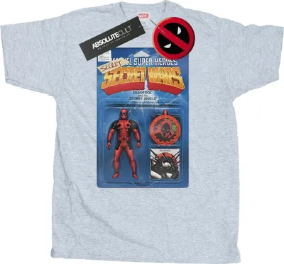 Immagine prodotto di Marvel - T-shirt da uomo "Deadpool Secret Wars Action Figure" BI22783 (S) (grigio)