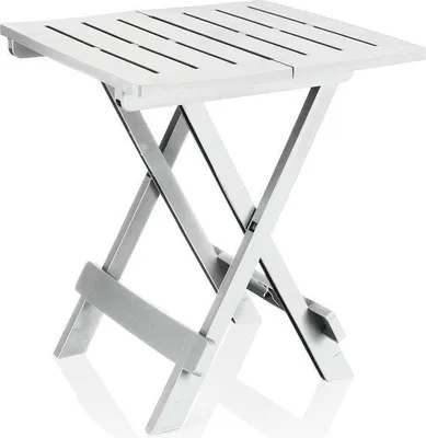 Produktbild von Famanu Klapptisch Kunststoff - platzsparende Beistelltisch für Garten, Terrasse und Balkon