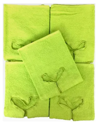 Produktbild von Handtuch mit Nasenschlitz für Massageliege, 5 Stück, Apfelgrün