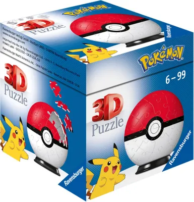 Produktbild von Pokémon Pokéballs - 3D Puzzle 54 Teile