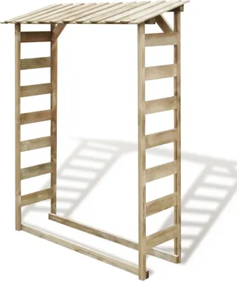 Obrázek produktu pro Přístřešek na dříví 150 x 44 x 176 cm impregnovaná borovice