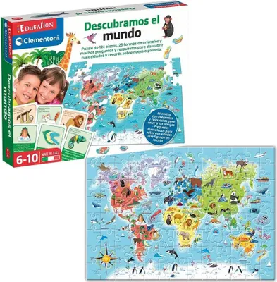 Produktbild von Clementoni Wir Entdecken Die Welt 124 Stücke Mehrfarbig Mehrfarbig One Size