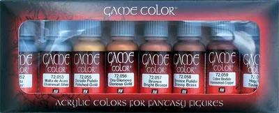 Productafbeelding van Game Color Set Vallejo Metallic Colors, 8x 17ml, artikelnummer 72303