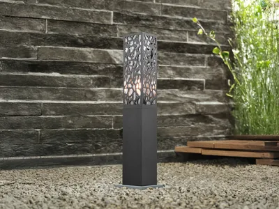 Produktbild von LED Sockelleuchte Edelstahl Anthrazit Außenwegeleuchten Gartenlampen mit Strom