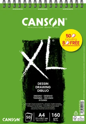 Produktbild von CANSON Skizzen- und Studienblock XL Zeichnen Aktion DIN A4 50 Blatt