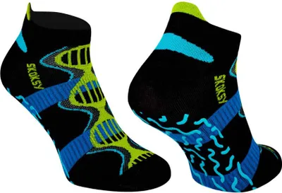 Produktbild von ZOOKSY - Rutschfest Yoga Socken aus Baumwolle (1 Paar) I Füßlinge für Damen und Herren I Ideal für Yoga, Pilates, Fitness I Stopper Tanzsocken I Stoppersocken Damen (E2)