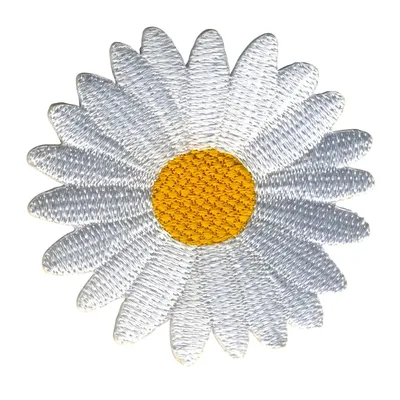 Produktbild von Aufnäher - Gänseblümchen - Blüte - weiß - Patch