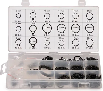 Produktbild von Sicherungsring Sprengring Seegering Sortiment Kassette aussen 3 - 32 mm 300 tlg