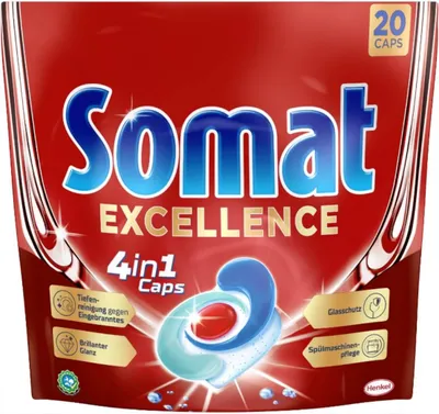 Produktbild von Somat Excellence 4in1 Caps M 346g (20 St)