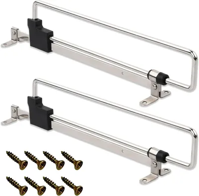 Image de Penderie en acier inoxydable, réglable, 25 cm, lot de 2, pour placard