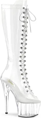 Produktbild von Pleaser ADORE-2021C Plateau Stiefel Transparent EU 35